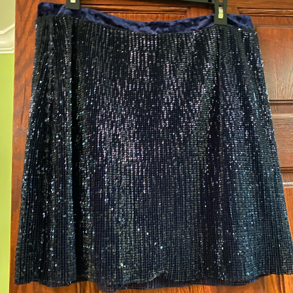 Navy 1. State Sequin Skirt